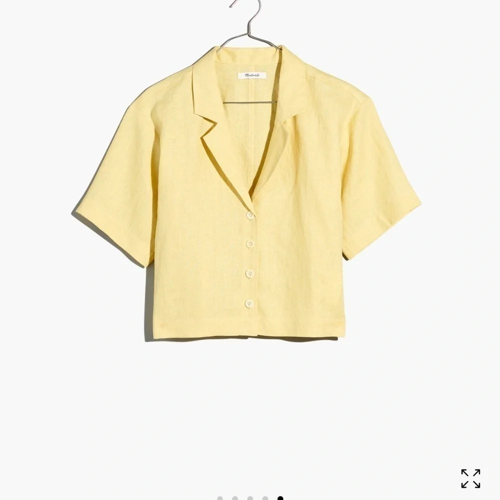 Madewell lite Yellow Short Sleeve Top - Picture 1 of 5